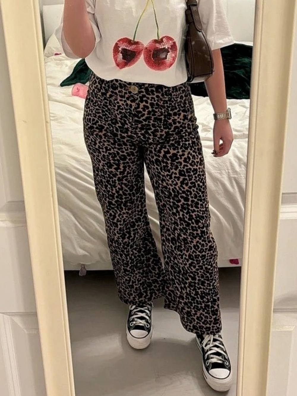 Leopard Wide Leg Pants - Picture 3 of 4